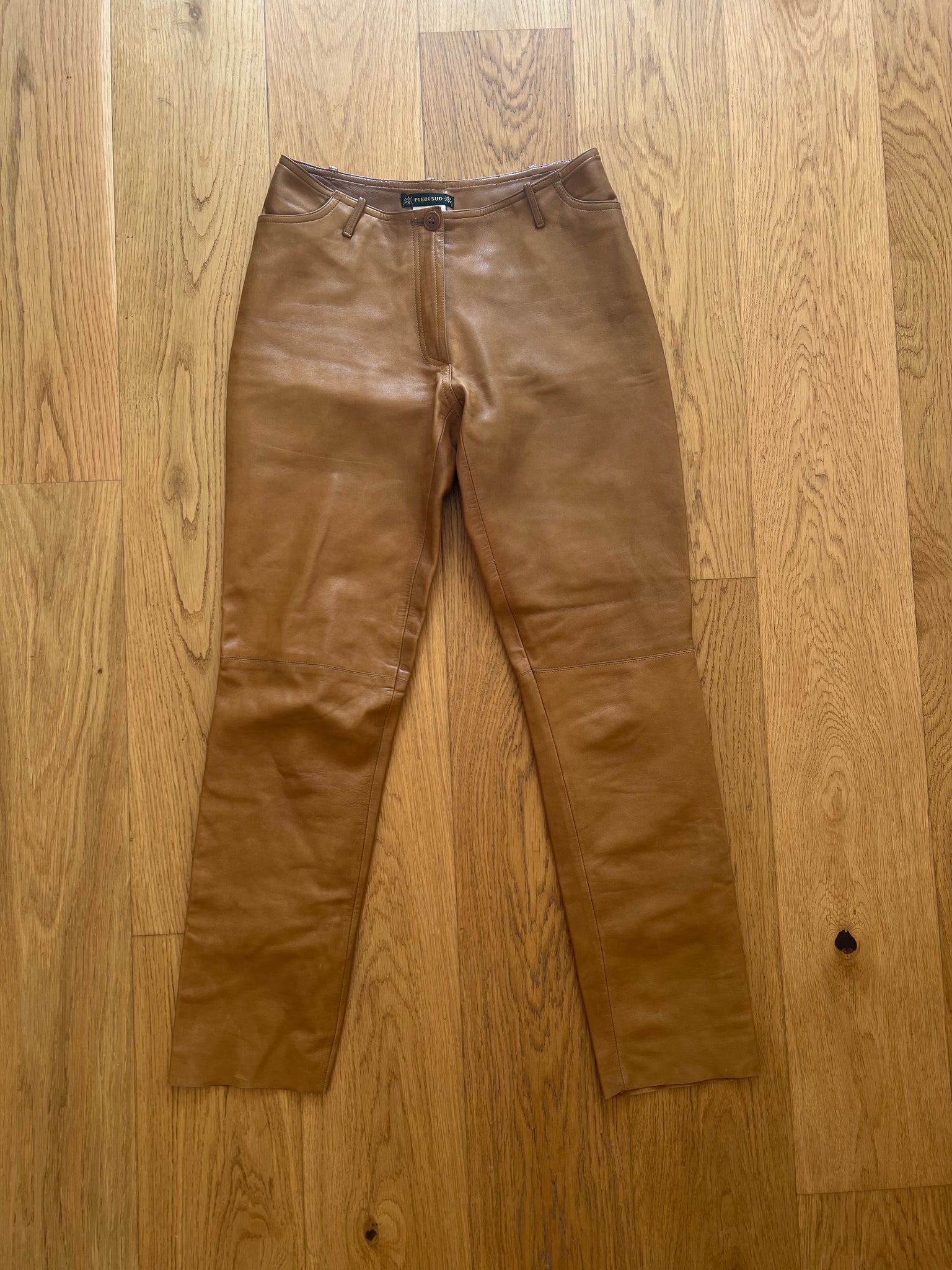 Plein Sud Leather Trousers