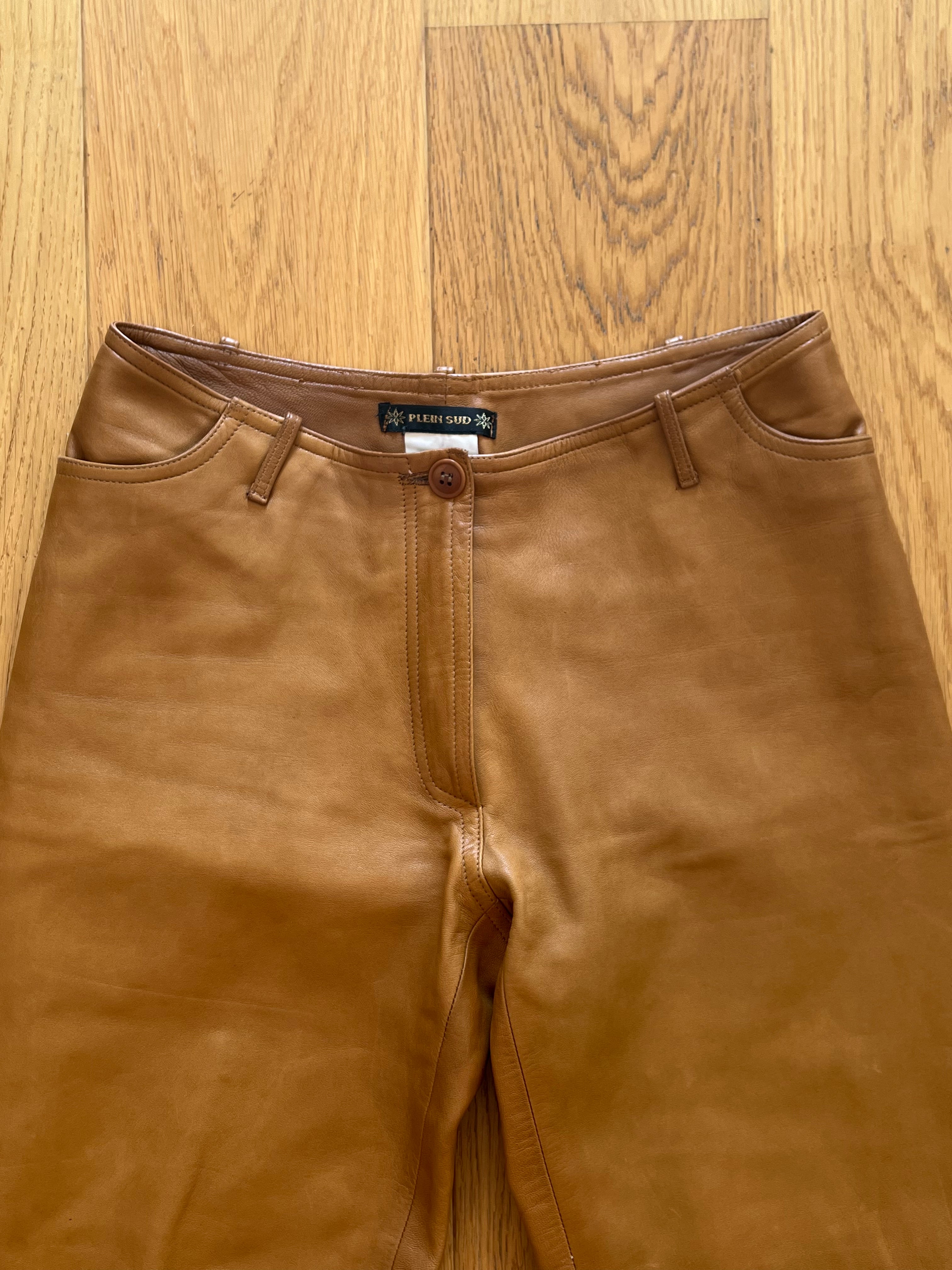Plein Sud Leather Trousers