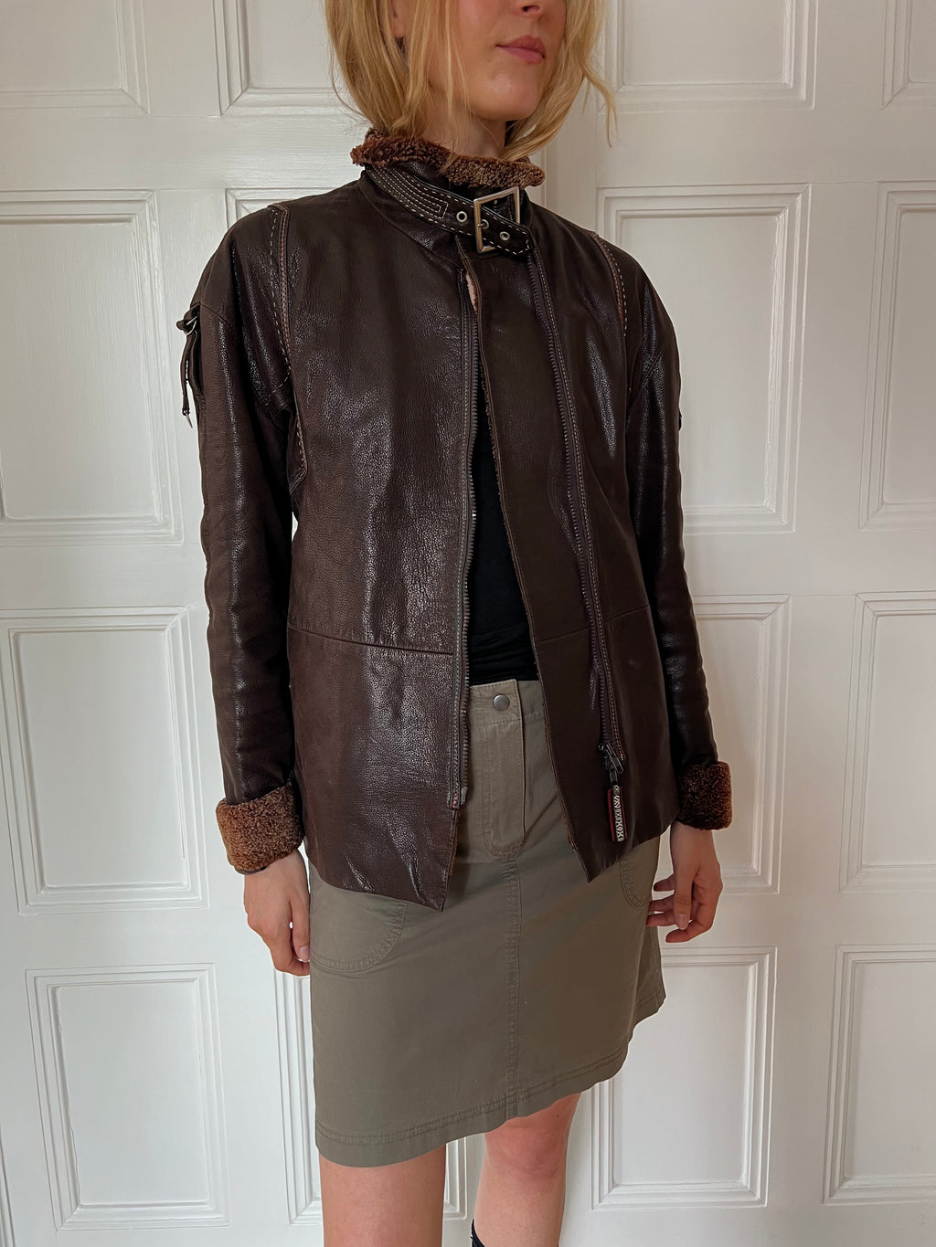 Marithé + François Girbaud Leather Jacket