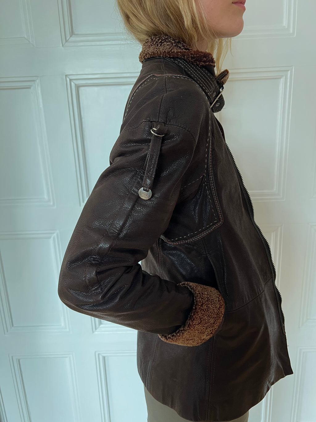 Marithé + François Girbaud Leather Jacket