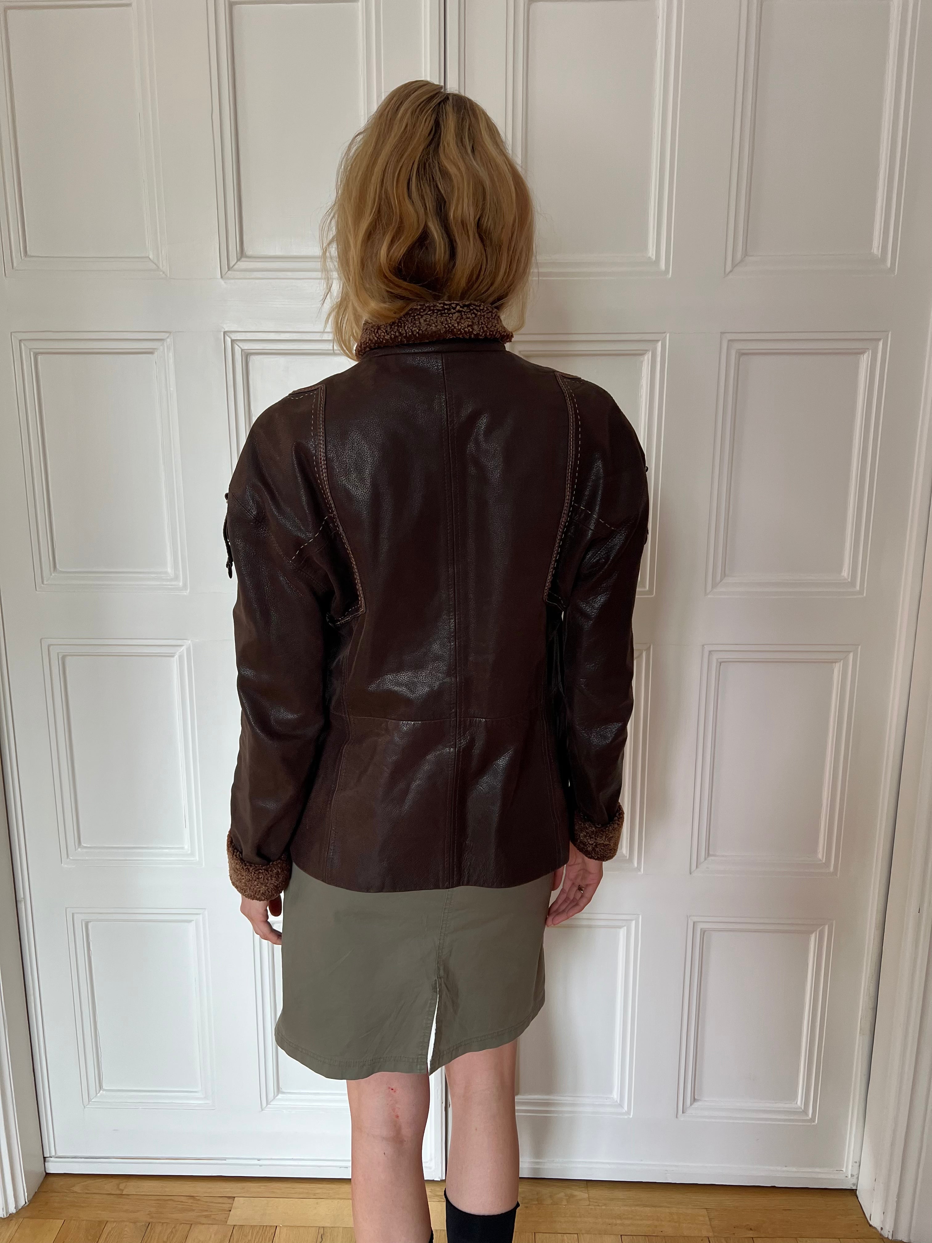 Marithé + François Girbaud Leather Jacket