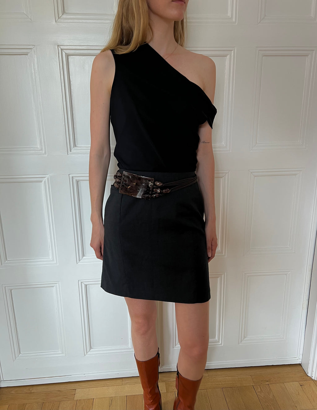 Marithé + François Girbaud Off-Shoulder Top