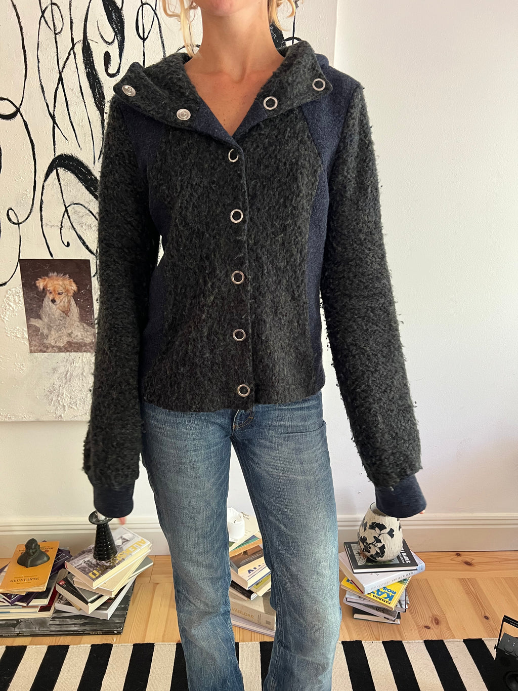 Hooded Vintage Sweater