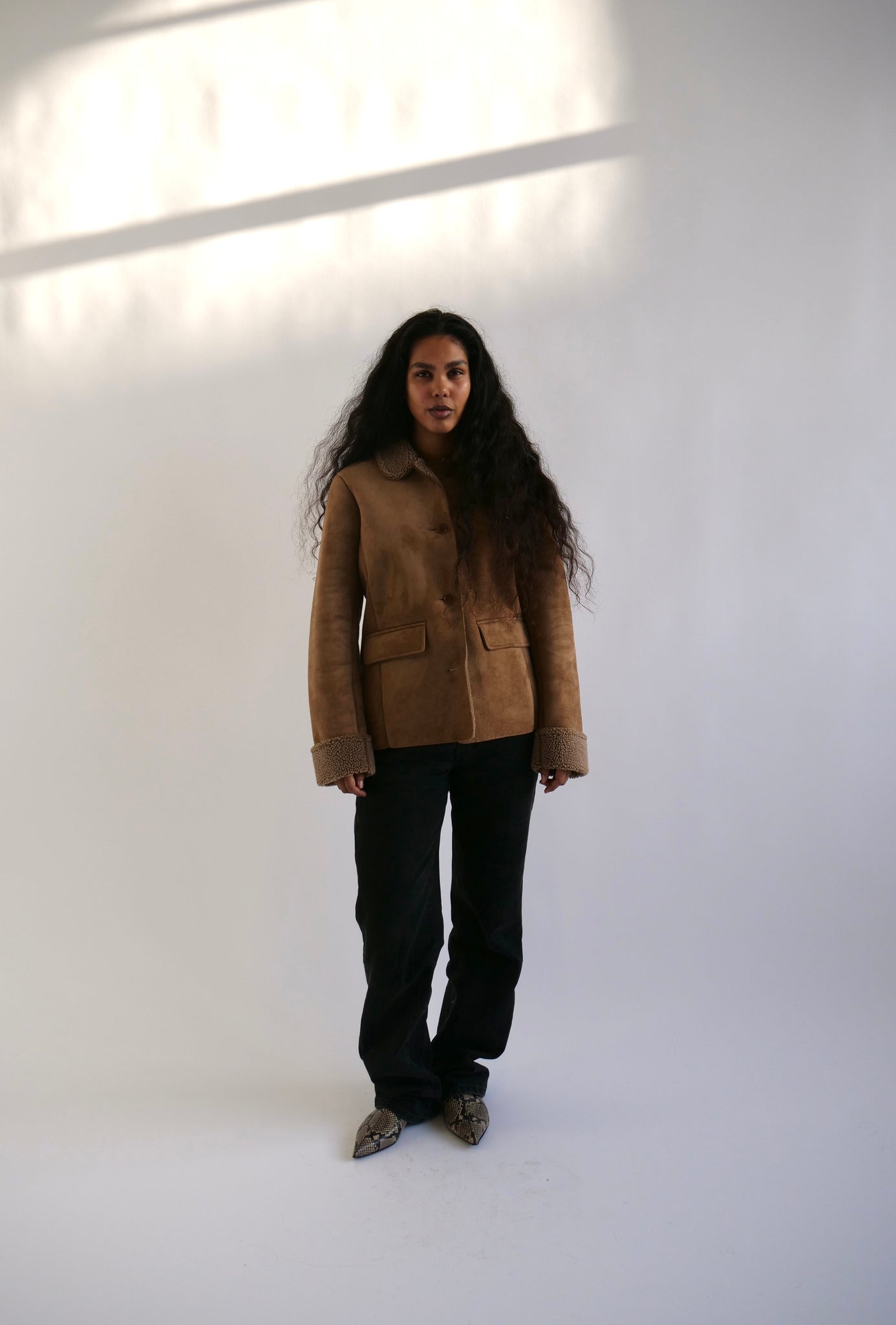 Brown Shearling Coat