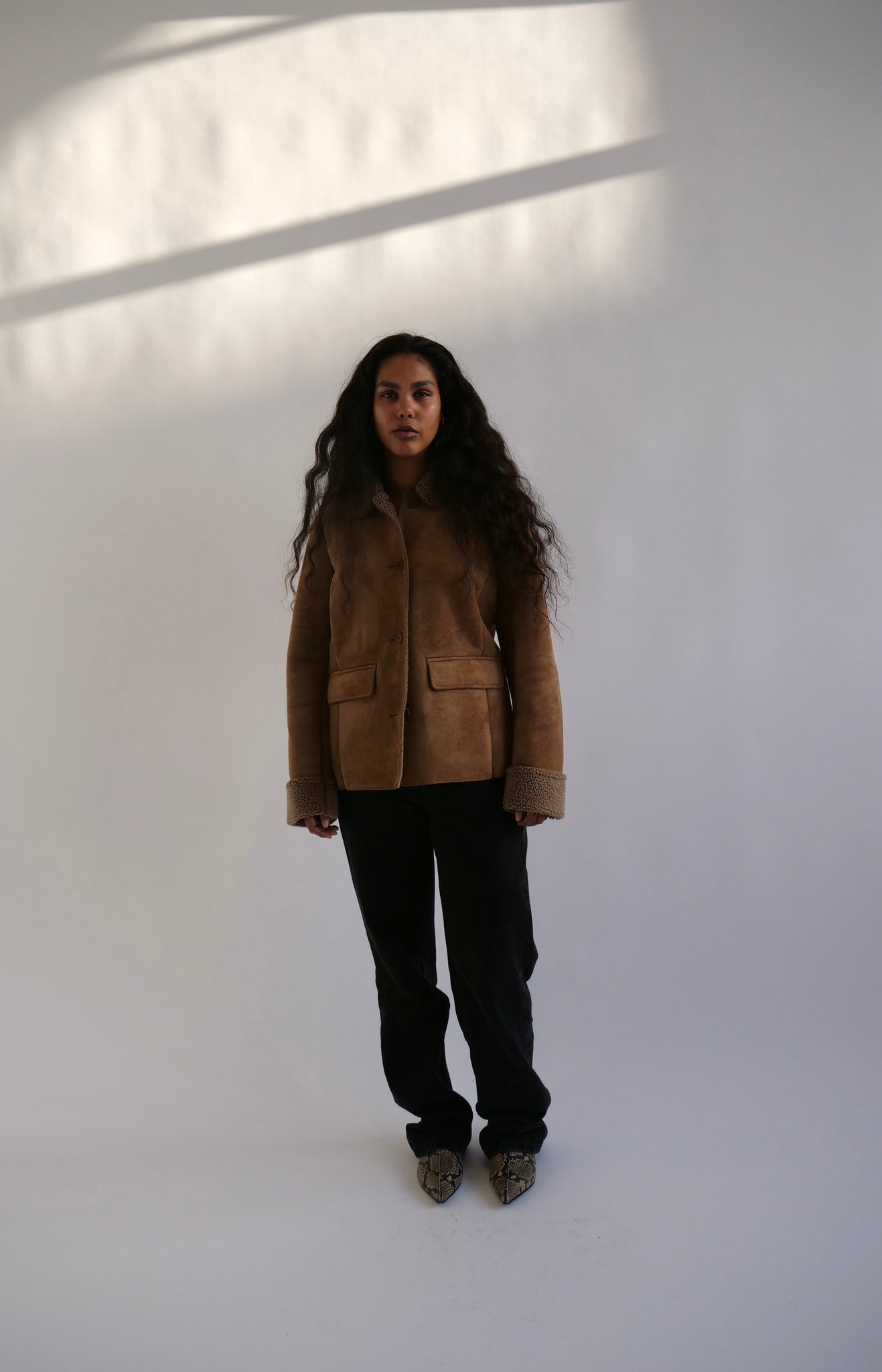 Brown Shearling Coat