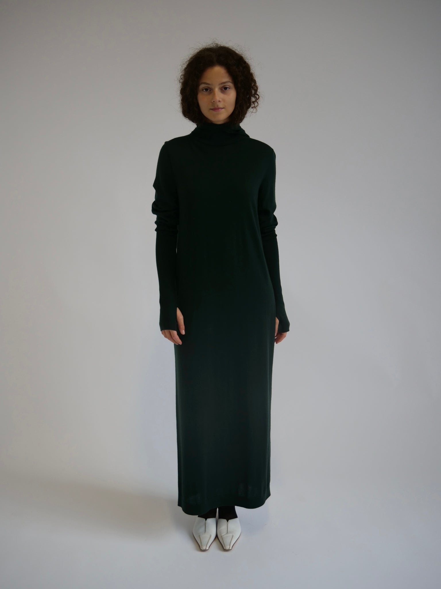 Hooded Wool Dress