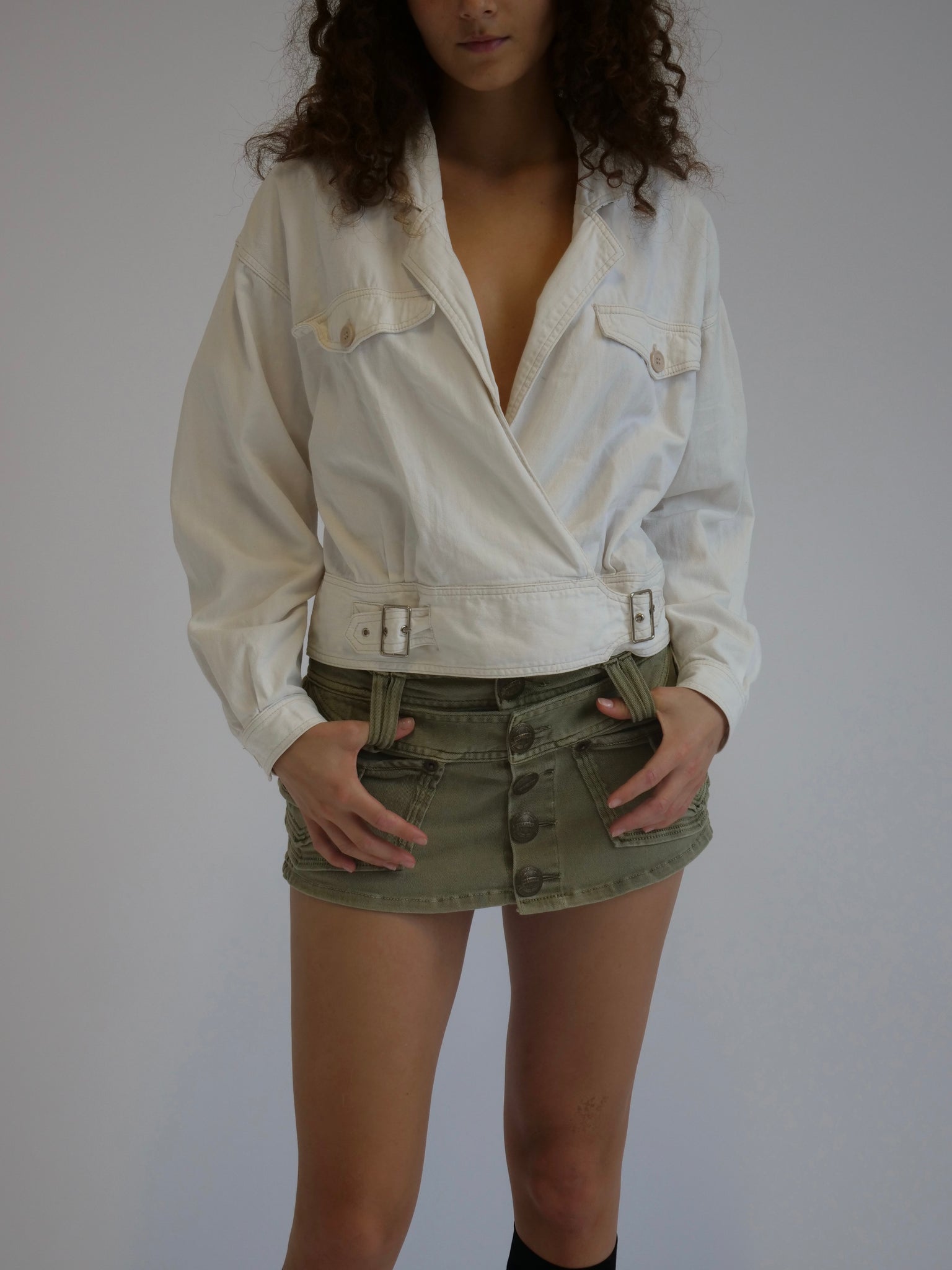 White Denim Longsleeve