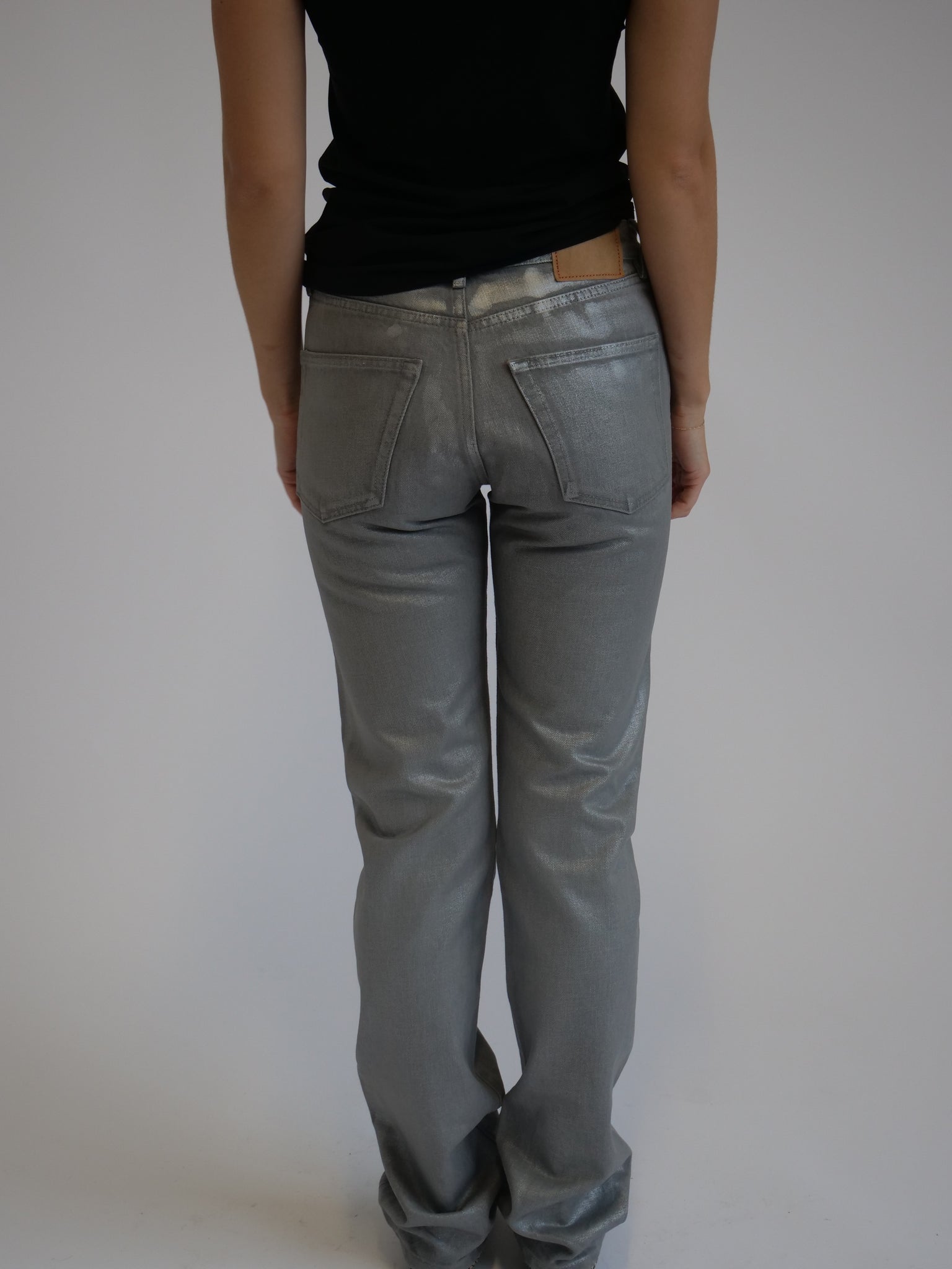 Jenerica Silver Coated Jeans